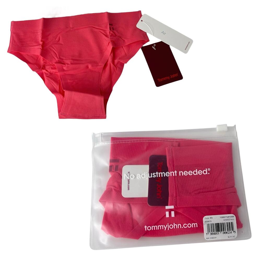 Tommy John Air Cheeky Panty Rouge Red Women’s XS 0-2 Panty Underwear New